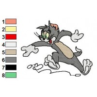 Tom and Jerry Embroidery Design 23
